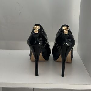 Micheal Kors Black Heel with Platform and Cutouts